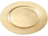 Talíř plastový kulatý zlatý 28cm